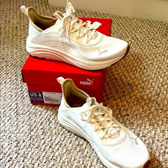 PUMA Women's Cream Sneakers - Picture 1 of 6